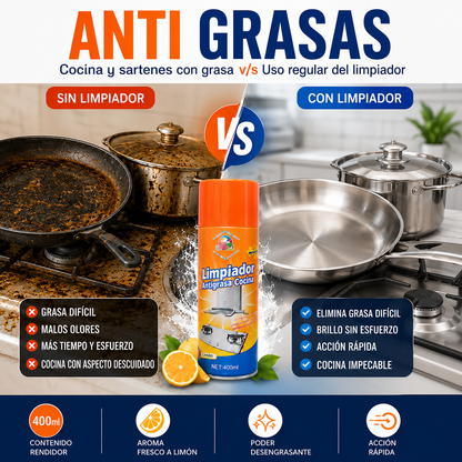 🧼 Spray Antigrasa  — Mantén tu Cocina Como Nueva