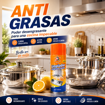 🧼 Spray Antigrasa  — Mantén tu Cocina Como Nueva
